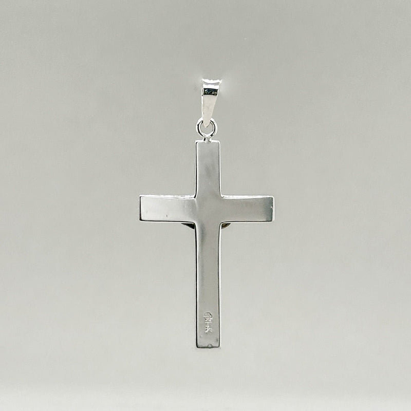 14K W Gold 27mm INRI Crucifix Pendant - Walter Bauman Jewelers