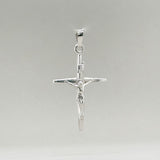 14K W Gold 28mm INRI Crucifix Pendant - Walter Bauman Jewelers