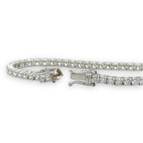 14K W Gold 3.59ctw D - E/VVS2 Lab - Created Diamond Tennis Bracelet - Walter Bauman Jewelers