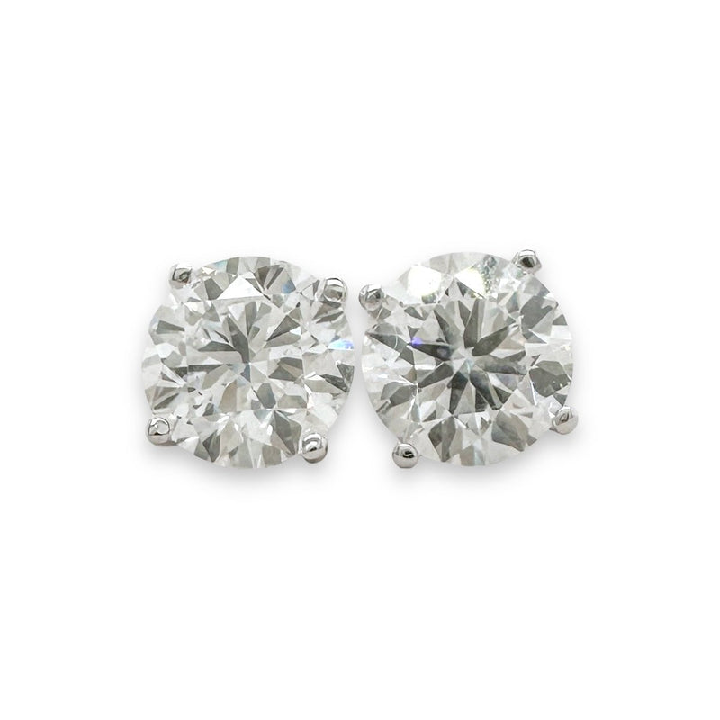 14K W Gold 4.00ctw F/VS2 Lab - Created Diamond Earrings - Walter Bauman Jewelers