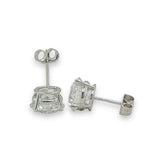 14K W Gold 4.10ctw F/VSI Lab Created Diamond Stud Earrings IGI Certified - Walter Bauman Jewelers