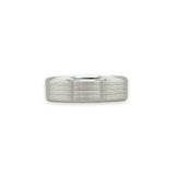 14K W Gold Brushed Finish Wedding Band - Walter Bauman Jewelers