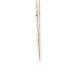 14K Y Gold 0.16ct H/SI1 Diamond Bar Station Necklace - Walter Bauman Jewelers