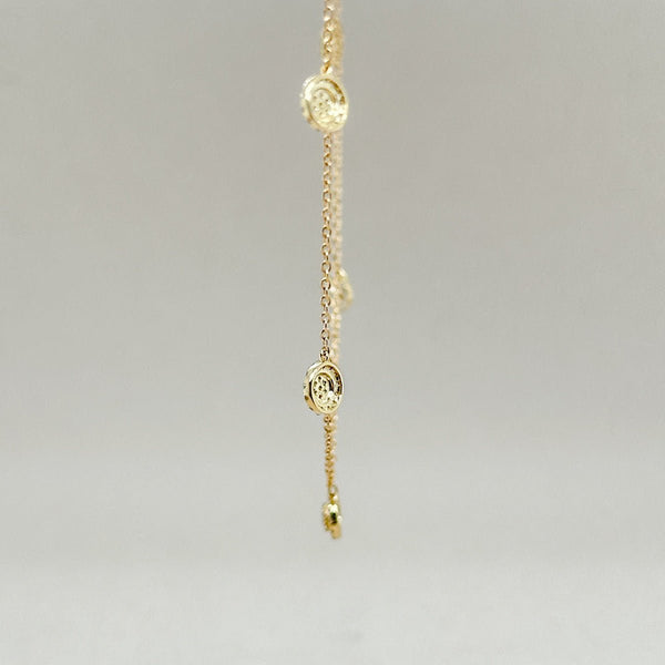 14K Y Gold 0.30ctw G/SI2 Diamond Drop Necklace - Walter Bauman Jewelers