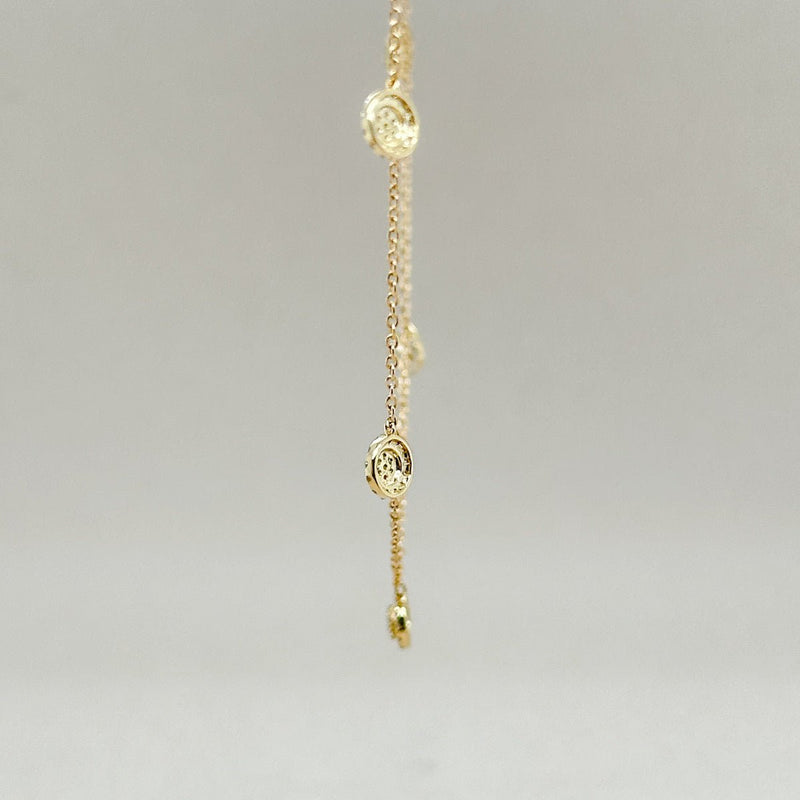 14K Y Gold 0.30ctw G/SI2 Diamond Drop Necklace - Walter Bauman Jewelers