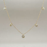 14K Y Gold 0.30ctw G/SI2 Diamond Drop Necklace - Walter Bauman Jewelers