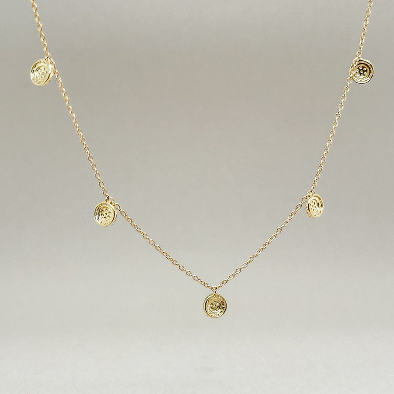 14K Y Gold 0.30ctw G/SI2 Diamond Drop Necklace - Walter Bauman Jewelers