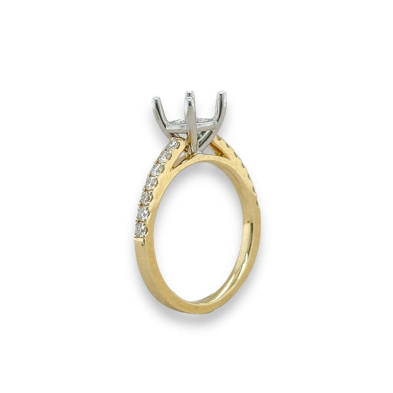 14K Y Gold 0.35ctw Diamond Mounting - Walter Bauman Jewelers