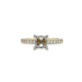 14K Y Gold 0.35ctw Diamond Mounting - Walter Bauman Jewelers