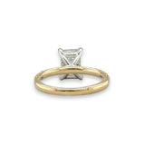 14K Y Gold 0.43ctw Hidden Halo Diamond Mounting - Walter Bauman Jewelers