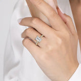 14K Y Gold 0.43ctw Hidden Halo Diamond Mounting - Walter Bauman Jewelers