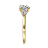 14K Y Gold 0.55ctw G/SI2 Diamond Mounting - Walter Bauman Jewelers