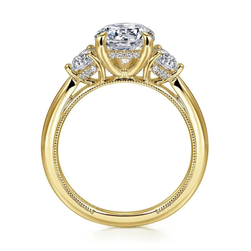 14K Y Gold 0.55ctw G/SI2 Diamond Mounting - Walter Bauman Jewelers