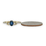 14K Y Gold 0.74ctw Sapphire and 0.10ctw Diamond Ring - Walter Bauman Jewelers