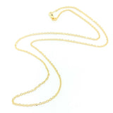 14K Y Gold 0.8MM Dia Cut Cable Chain - Walter Bauman Jewelers