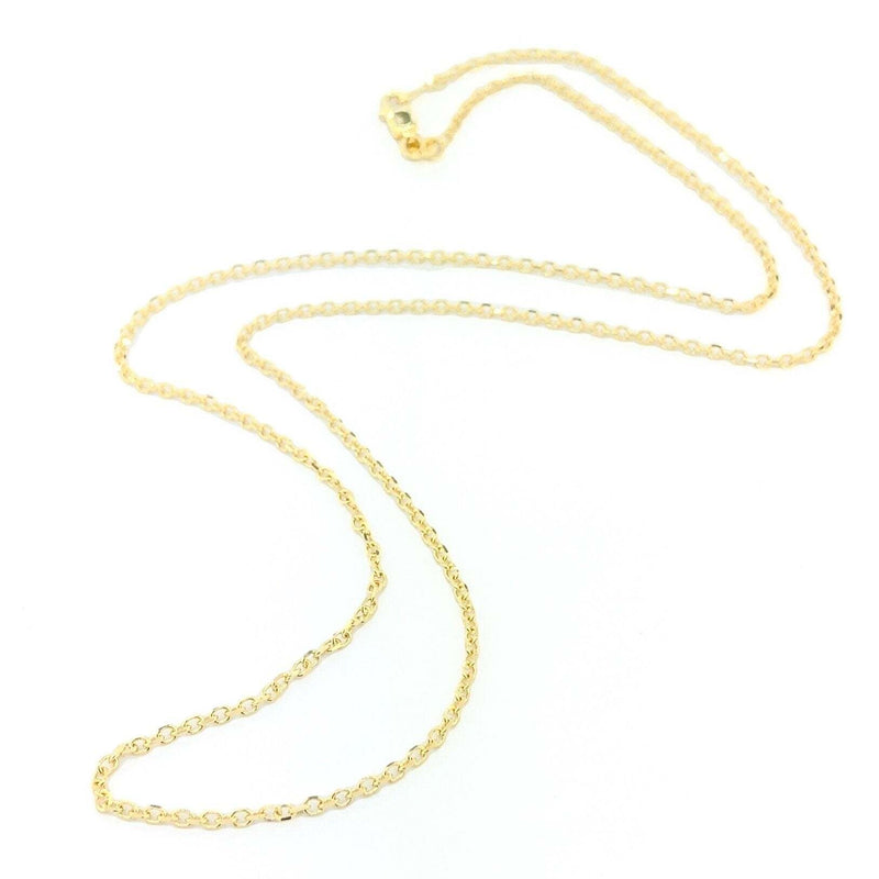 14K Y Gold 0.8MM Dia Cut Cable Chain - Walter Bauman Jewelers