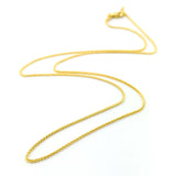 14K Y Gold 0.9MM Round Wheat Chain - Walter Bauman Jewelers