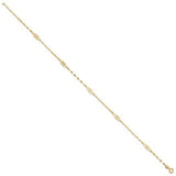 14K Y Gold 10" Filigree Ankle Bracelet - Walter Bauman Jewelers