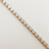 14K Y Gold 1.25ctw E - F/VS1 Lab - Created Diamond Tennis Bracelet - Walter Bauman Jewelers