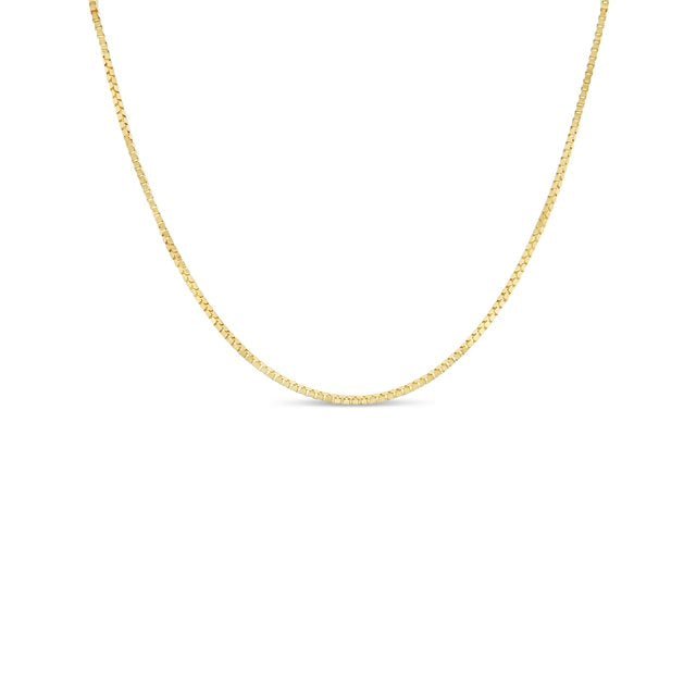 14K Y Gold 16" 1.10mm Box Chain - Walter Bauman Jewelers