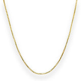 14K Y Gold 16" 1.1mm Round Box Chain - Walter Bauman Jewelers