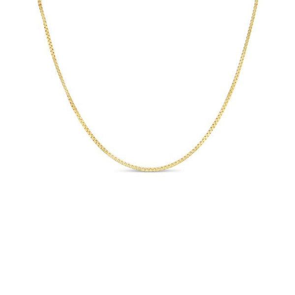 14K Y Gold 16" 1.40mm Box Chain - Walter Bauman Jewelers