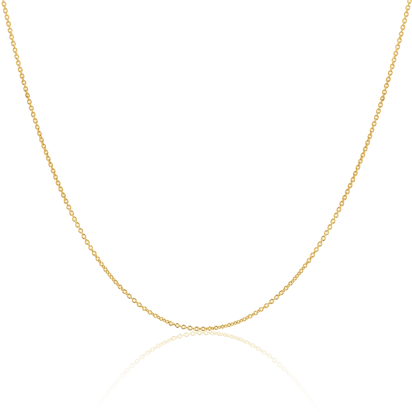 14K Y Gold 16 - 18" 1.0mm 025 Round Cable Chain - Walter Bauman Jewelers