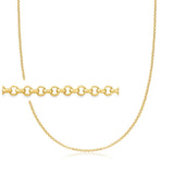 14K Y Gold 16" 2.5mm Rolo Chain - Walter Bauman Jewelers