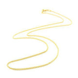 14K Y Gold 1.6mm Round Wheat Chain