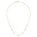 14K Y Gold 17.5" Beaded Cluster Necklace - Walter Bauman Jewelers