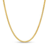 14K Y Gold 18" 2.4mm Round Box Chain - Walter Bauman Jewelers