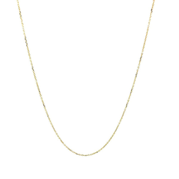14K Y Gold 18" Dia Cut Cable Chain 040 - Walter Bauman Jewelers