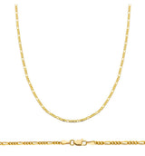 14K Y Gold 18" Figaro Chain 050 - Walter Bauman Jewelers