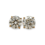 14K Y Gold 2.00ctw E/VS1 Lab - Created Diamond Earrings IGI - Walter Bauman Jewelers