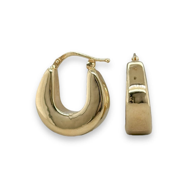 14K Y Gold 20mm Hoop Earrings - Walter Bauman Jewelers