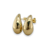 14K Y Gold 22.5mm Teardrop Post Earrings - Walter Bauman Jewelers