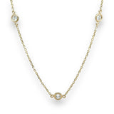 14K Y Gold 24" 1.56ctw E/VS1 7 Lab Created Diamond Necklace - Walter Bauman Jewelers