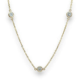 14K Y Gold 24" 1.56ctw E/VS1 7 Lab Created Diamond Necklace - Walter Bauman Jewelers