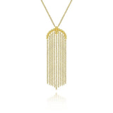 14K Y Gold 24" Tassel Pendant Necklace - Walter Bauman Jewelers