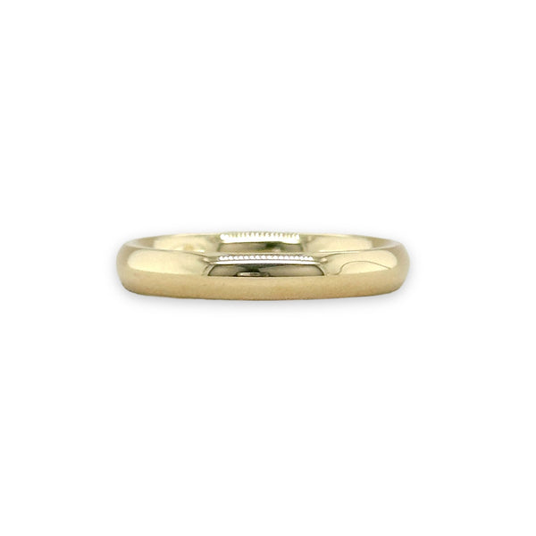 14K Y Gold 3mm Thin Wedding Band - Walter Bauman Jewelers