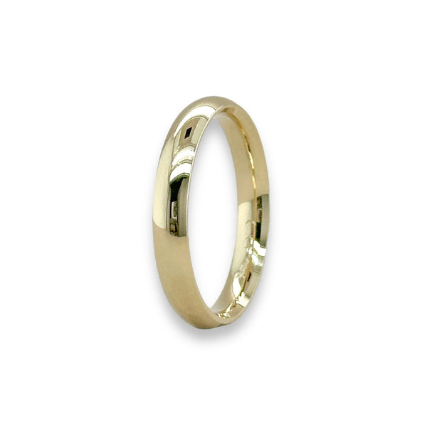 14K Y Gold 3mm Thin Wedding Band - Walter Bauman Jewelers