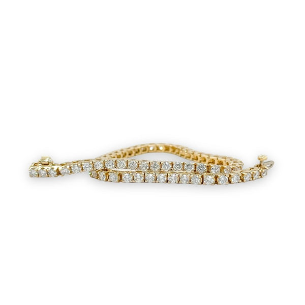 14K Y Gold 4.00ctw H/I1 Diamond Tennis Bracelet - Walter Bauman Jewelers