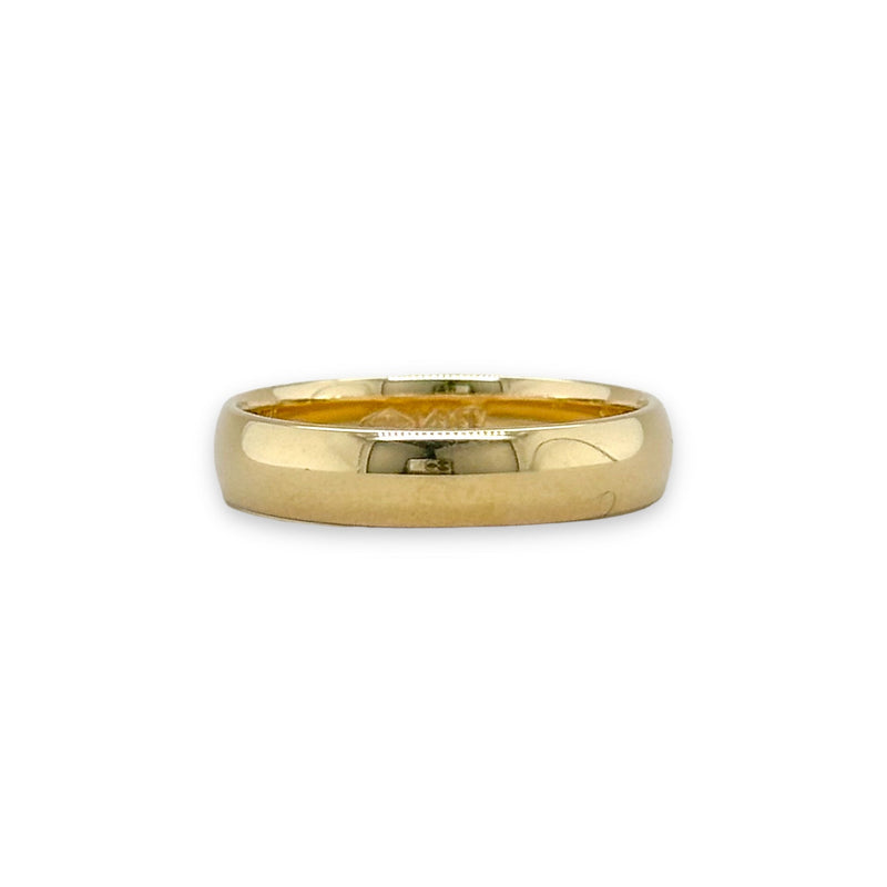 14K Y Gold 4.5mm Wedding Band 4.3grms - Walter Bauman Jewelers