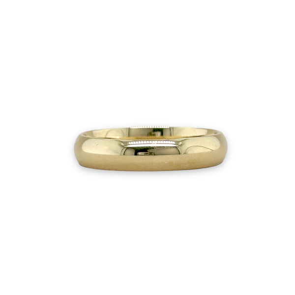 14K Y Gold 4mm Wide Plain band 7 - Walter Bauman Jewelers