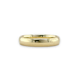 14K Y Gold 4mm Wide Plain band 8 - Walter Bauman Jewelers