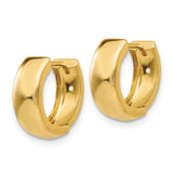 14K Y Gold 5mm Round Huggie Hoop Earrings - Walter Bauman Jewelers