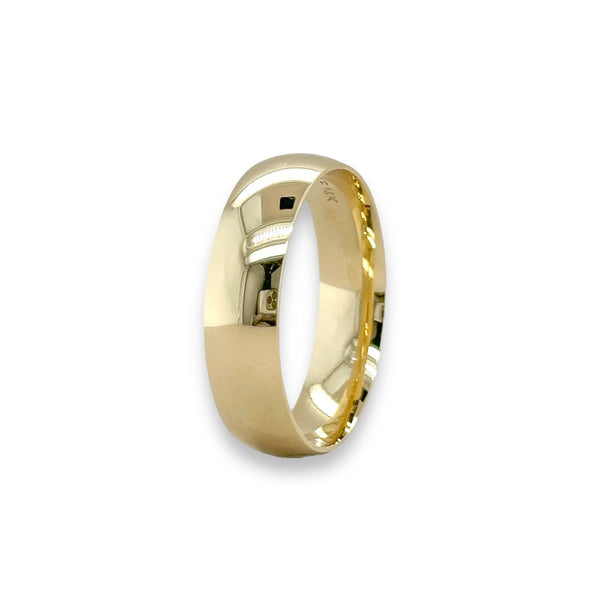 14K Y Gold 6mm Band 11 - Walter Bauman Jewelers