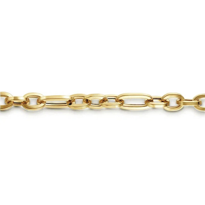 14K Y Gold 7" 4.2mm Hollow Link Bracelet - Walter Bauman Jewelers