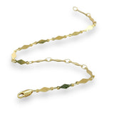 14K Y Gold 7" Mirror Link Bracelet - Walter Bauman Jewelers