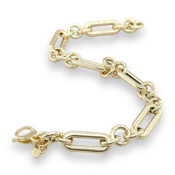 14K Y Gold 7.5" Ladies Link Bracelet - Walter Bauman Jewelers
